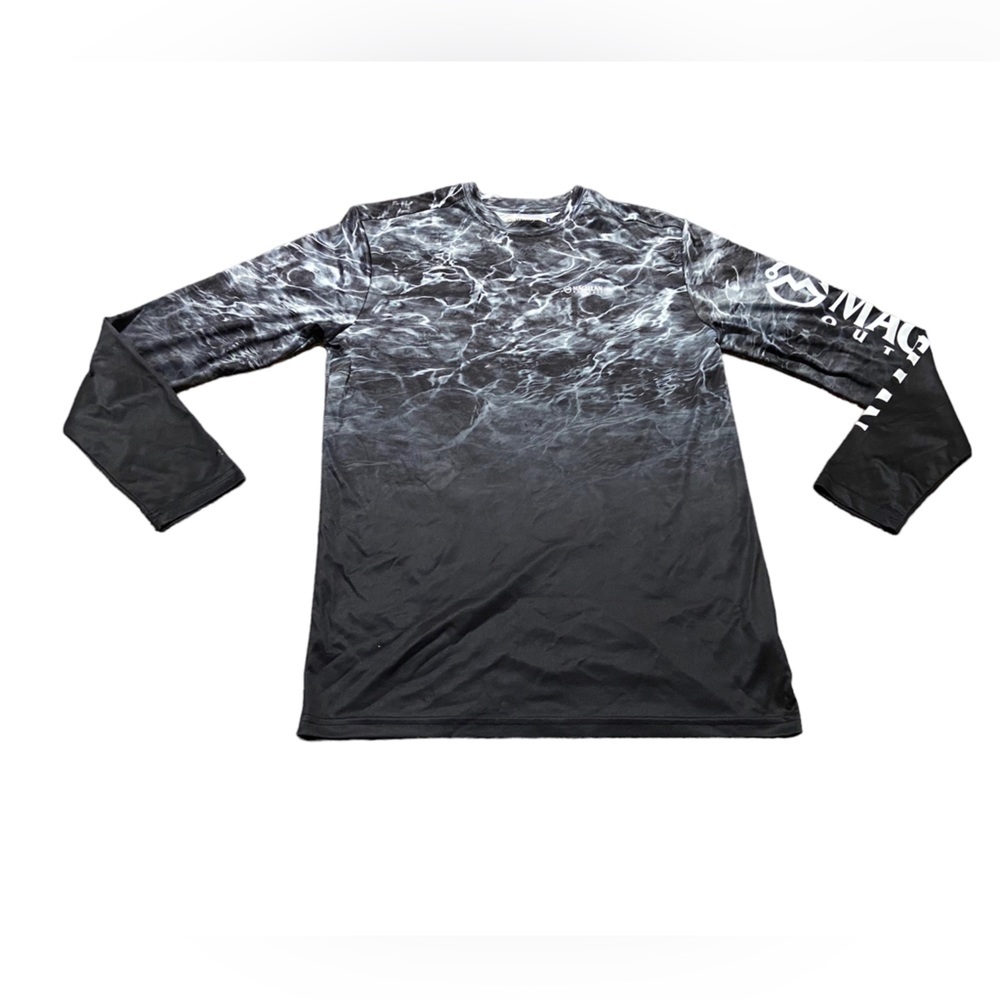 Magellan Outdoors Men’s Fish Gear Long Sleeve Shirt, Small